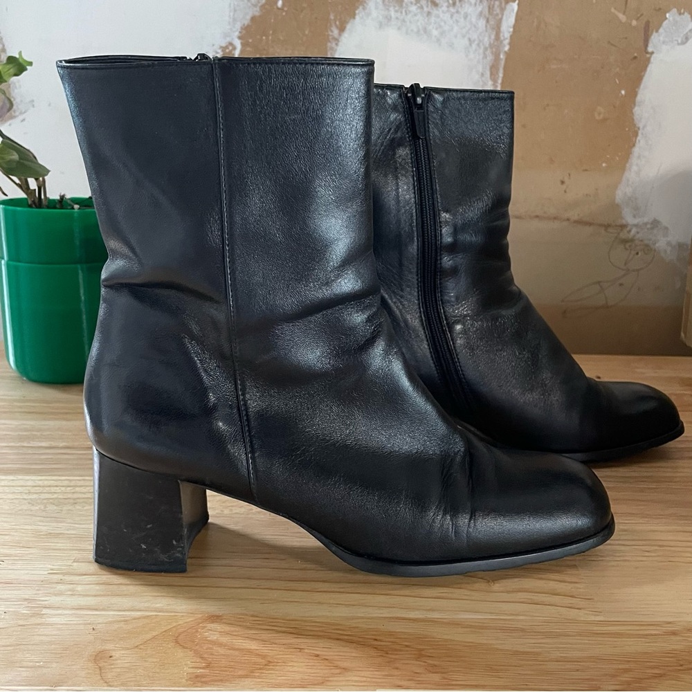 💕3/$15 Rockport Black Leather Boots